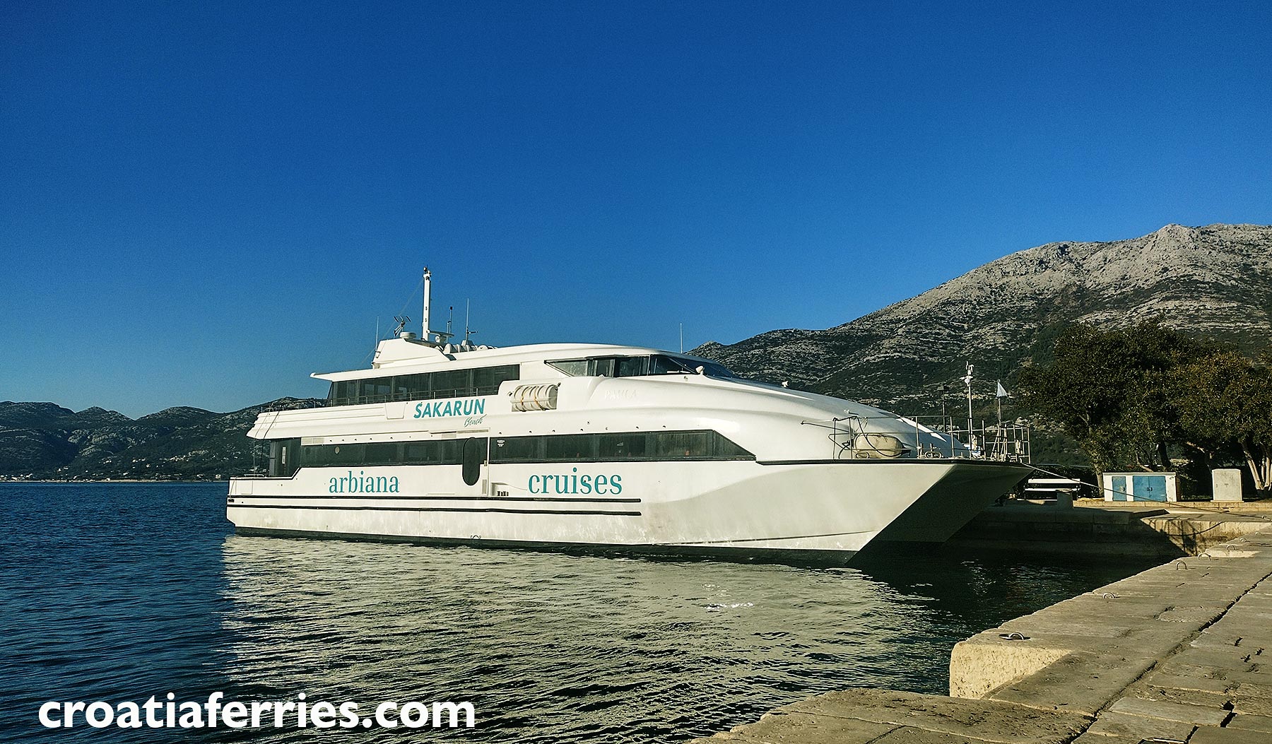 Ferry Catamaran Paula G V Line Iadera Croatia Ferries