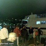 Foot passenger ferry catamaran Dubravka - evening arrival (Photos)