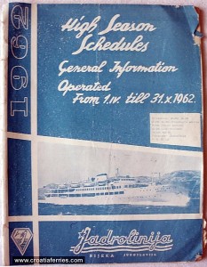 ferry jadrolinija 1962 timetable